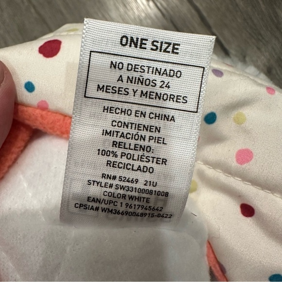 New SWISS TECH GIRLS Bright Multicolor Lined Polka Dot Trapper Hat Faux Fur - Picture 7 of 7